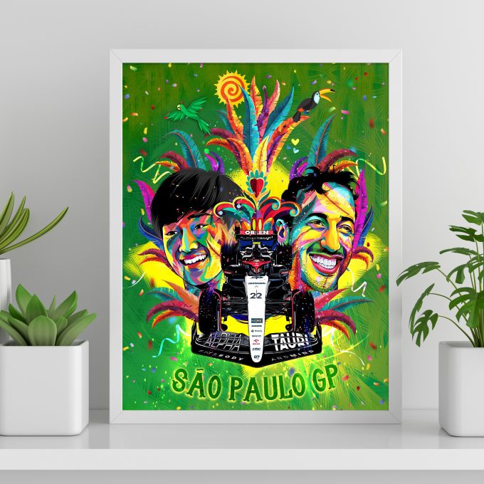 Brazil 2023 Alpha Tauri F1 Poster