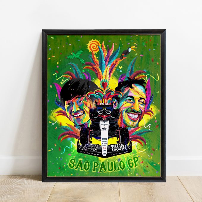 Brazil 2023 Alpha Tauri F1 Poster