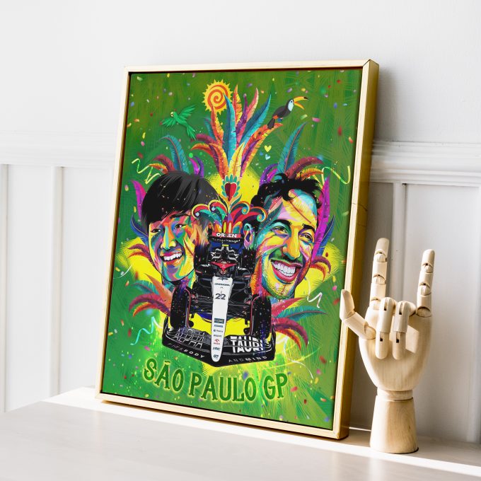 Brazil 2023 Alpha Tauri F1 Poster