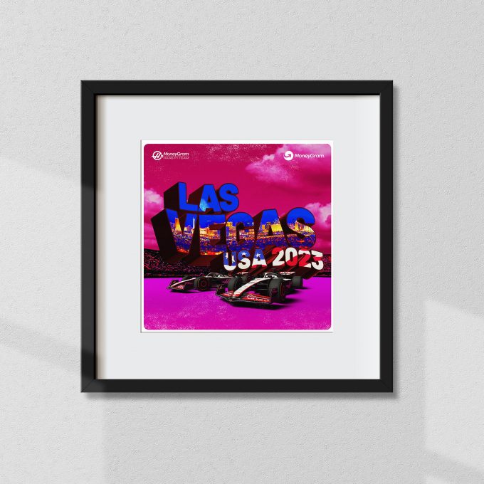 Las Vegas 2023 Haas F1 Poster