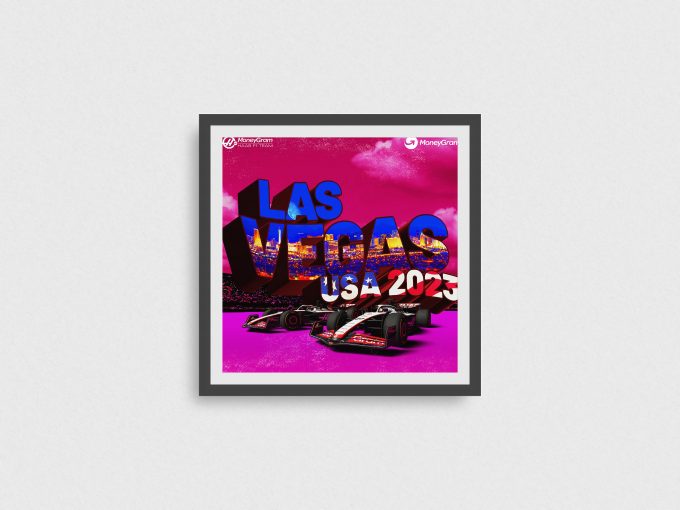 Las Vegas 2023 Haas F1 Poster