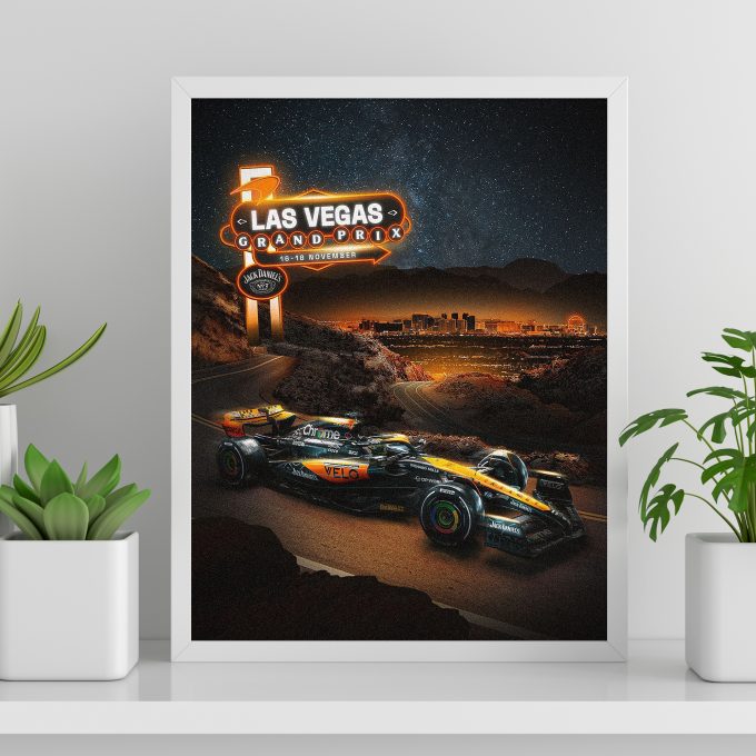 Las Vegas 2023 McLaren F1 Poster