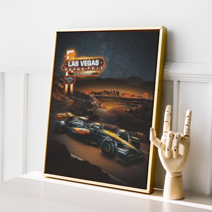 Las Vegas 2023 McLaren F1 Poster