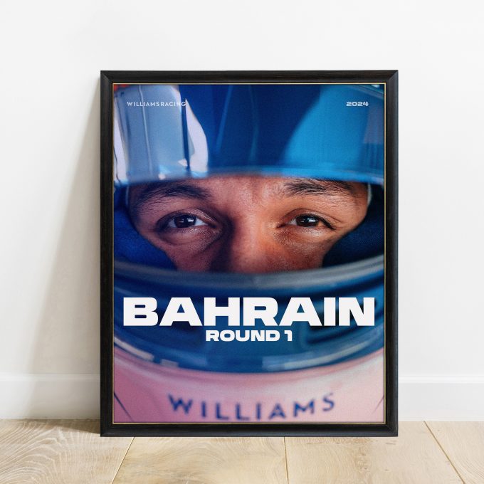 Bahrain 2024 Williams F1 Poster