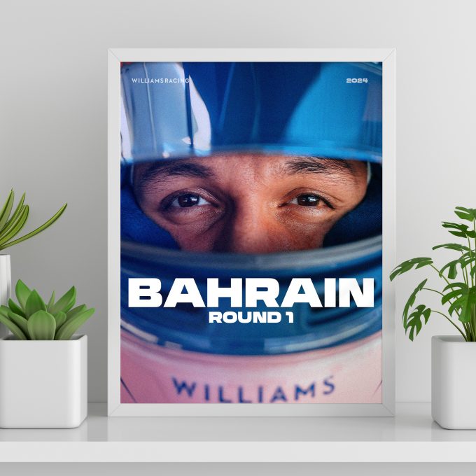 Bahrain 2024 Williams F1 Poster