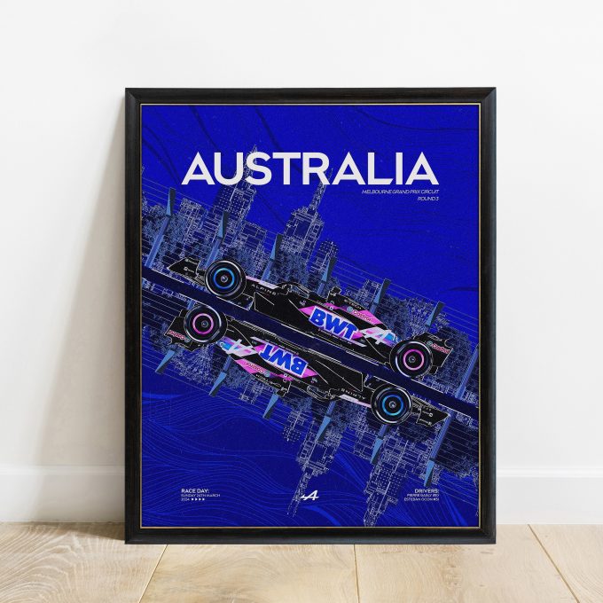 Australia 2024 Alpine F1 Poster