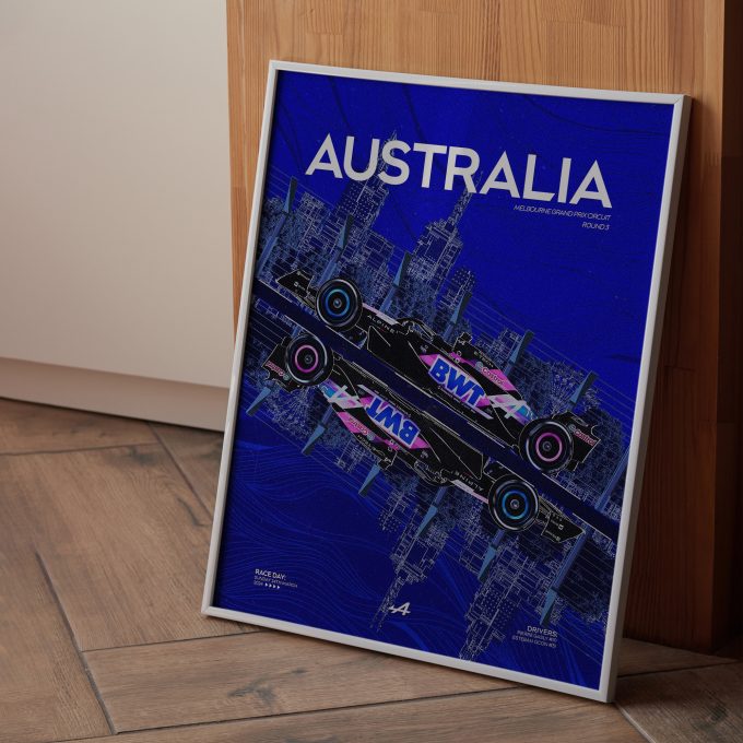 Australia 2024 Alpine F1 Poster
