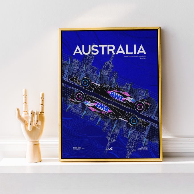 Australia 2024 Alpine F1 Poster
