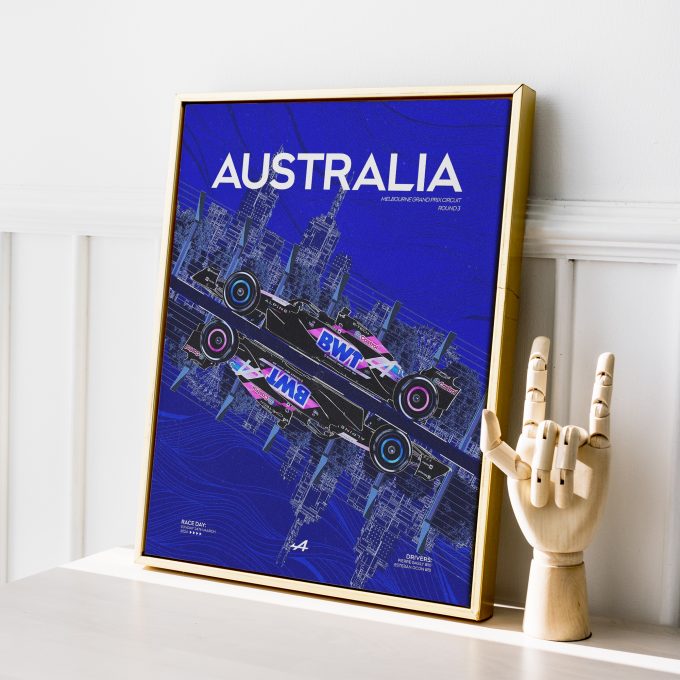 Australia 2024 Alpine F1 Poster
