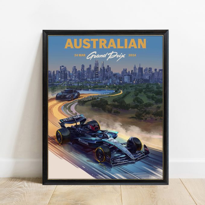 Australia 2024 Mercedes F1 Poster