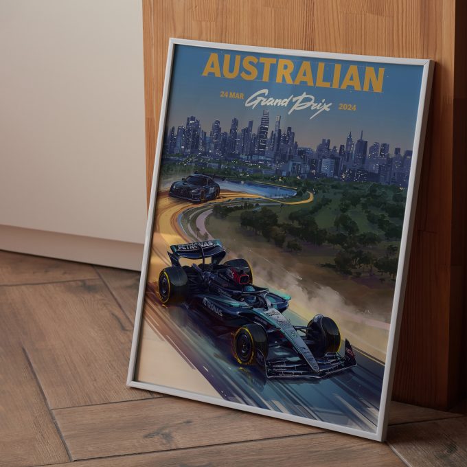 Australia 2024 Mercedes F1 Poster