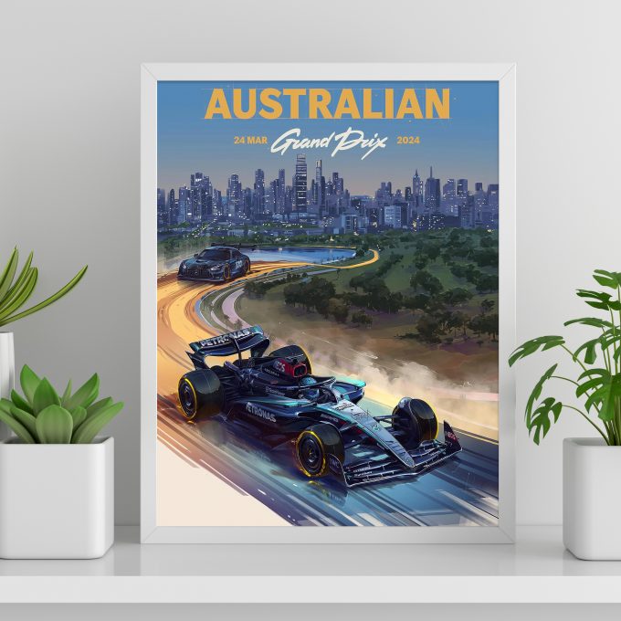 Australia 2024 Mercedes F1 Poster