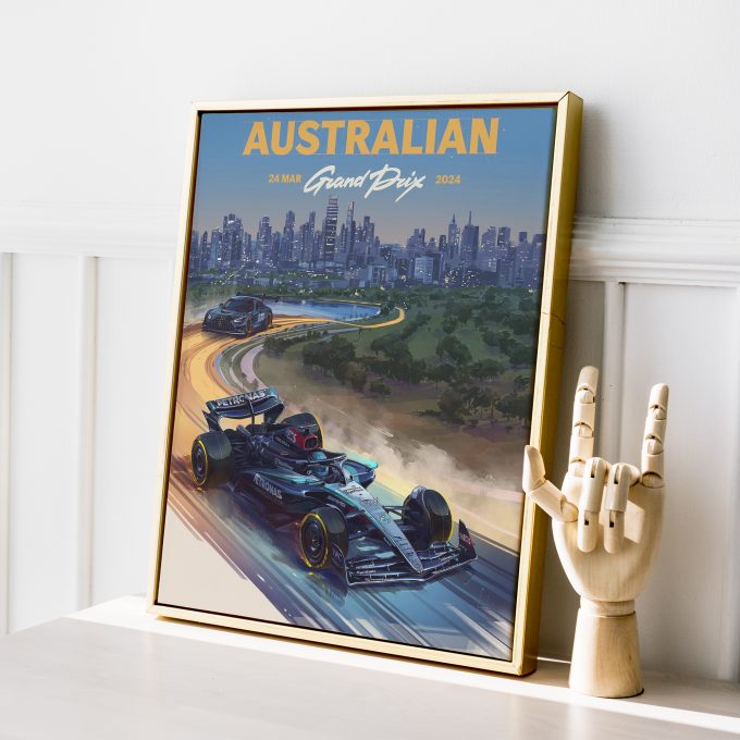 Australia 2024 Mercedes F1 Poster