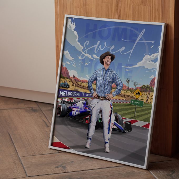 Australia 2024 Racing Bulls F1 Poster