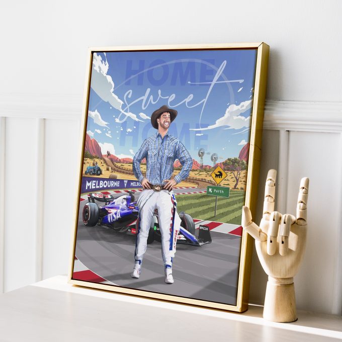 Australia 2024 Racing Bulls F1 Poster