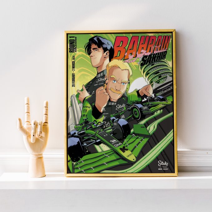 Bahrain 2024 Stake F1 Poster