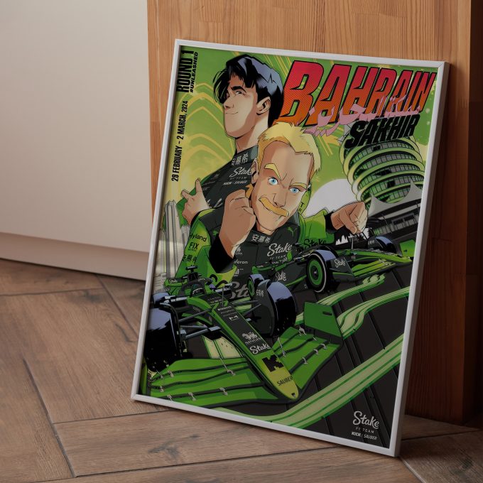 Bahrain 2024 Stake F1 Poster