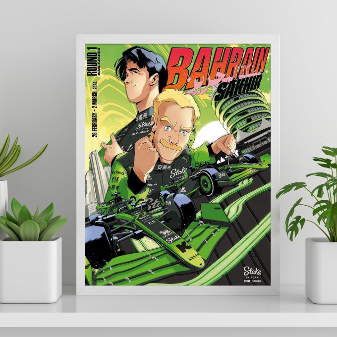 Bahrain 2024 Stake F1 Poster