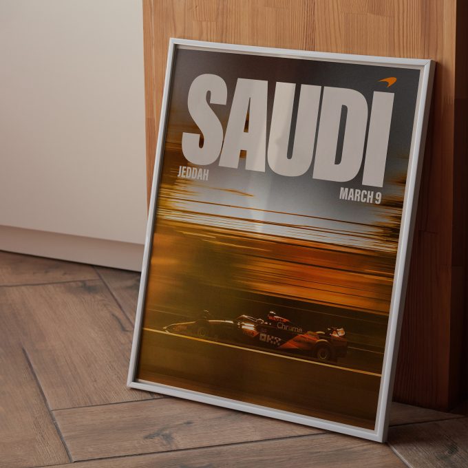 Saudi Arabia 2024 McLaren F1 Poster