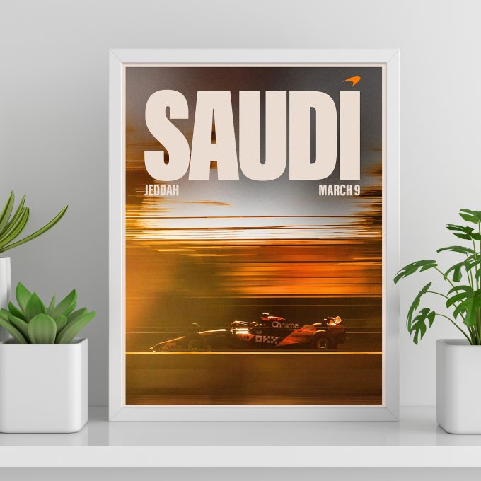 Saudi Arabia 2024 McLaren F1 Poster