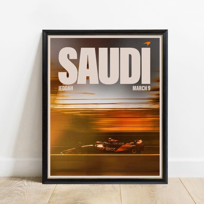 Saudi Arabia 2024 McLaren F1 Poster