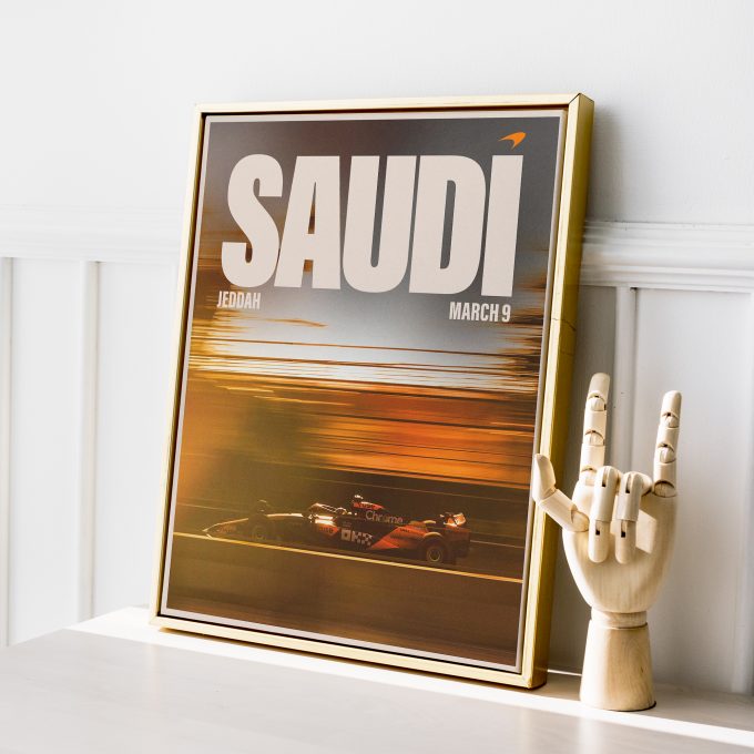 Saudi Arabia 2024 McLaren F1 Poster