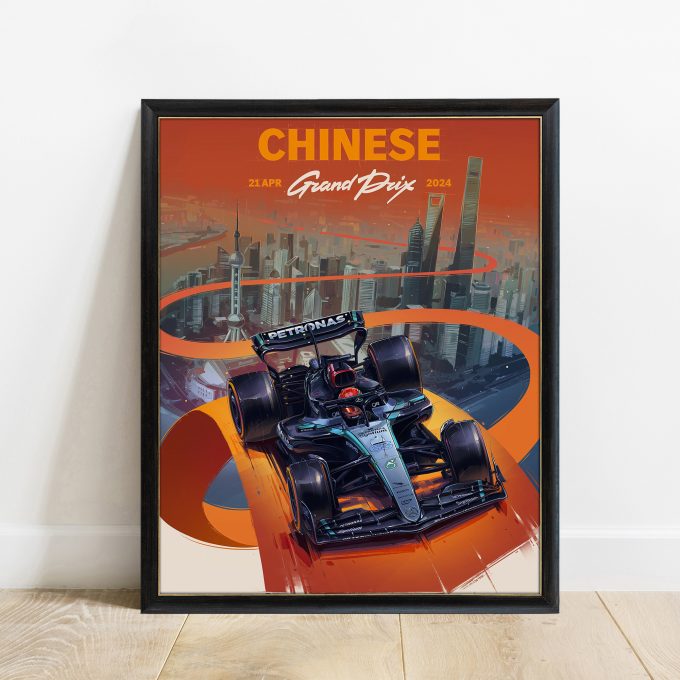 China 2024 Mercedes F1 Poster