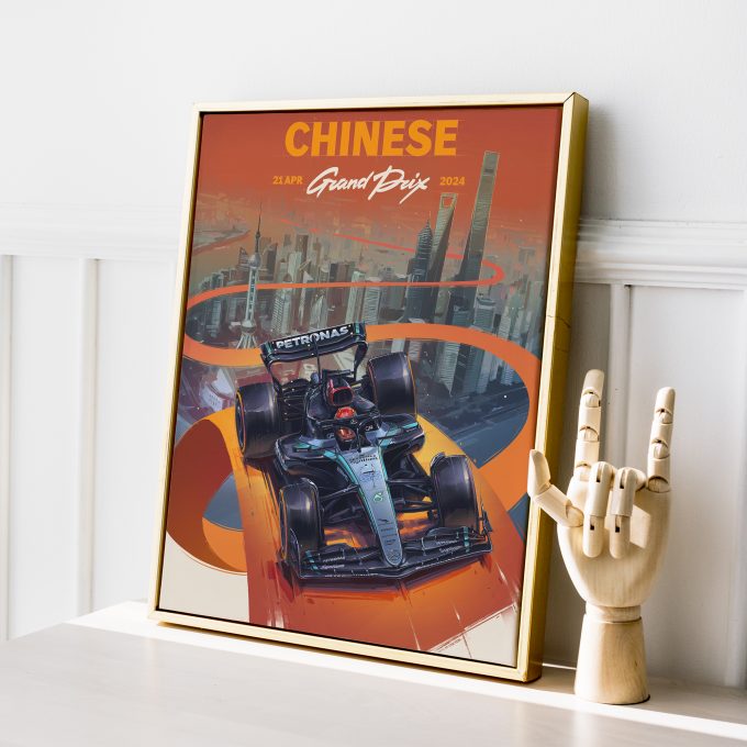 China 2024 Mercedes F1 Poster