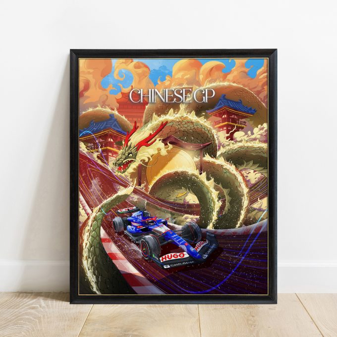 China 2024 Racing Bulls F1 Poster