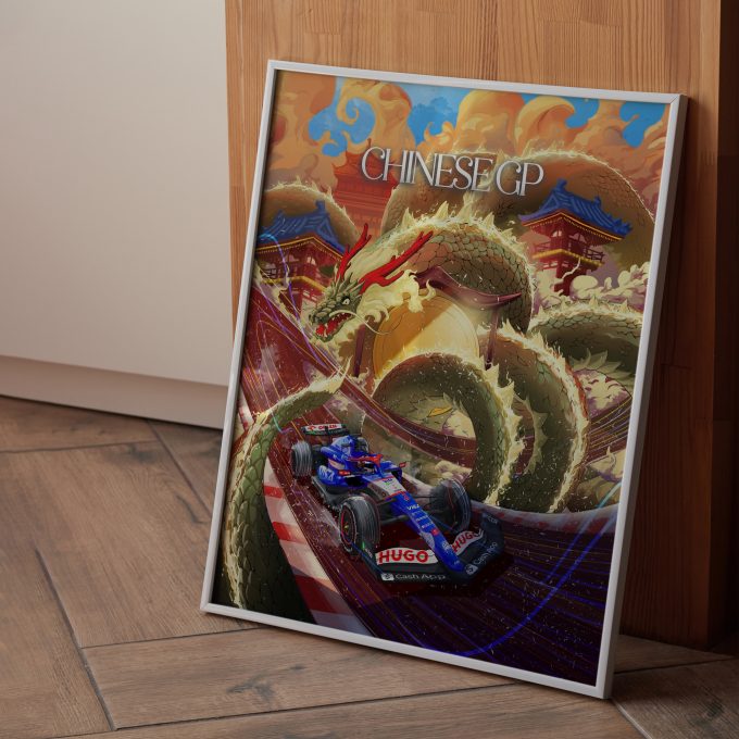 China 2024 Racing Bulls F1 Poster
