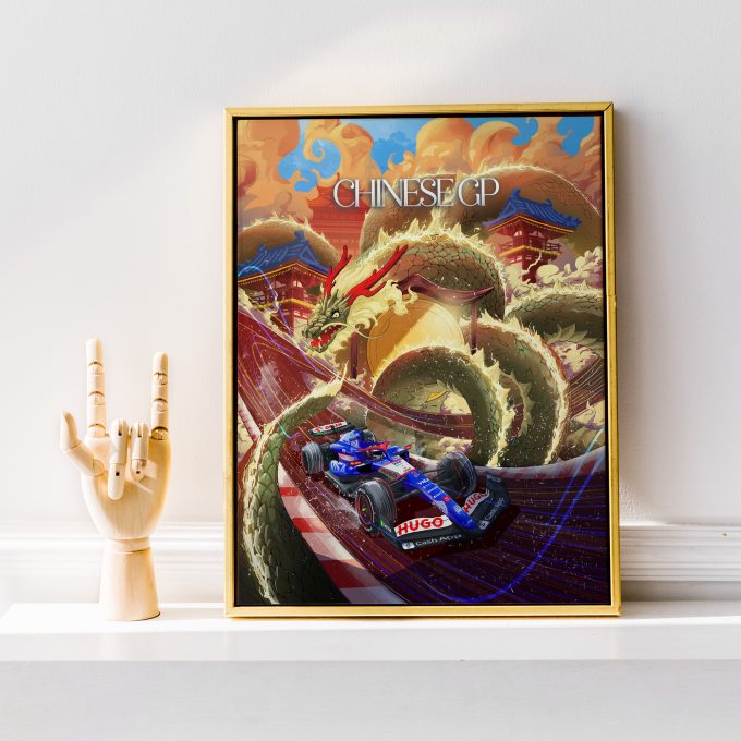 China 2024 Racing Bulls F1 Poster