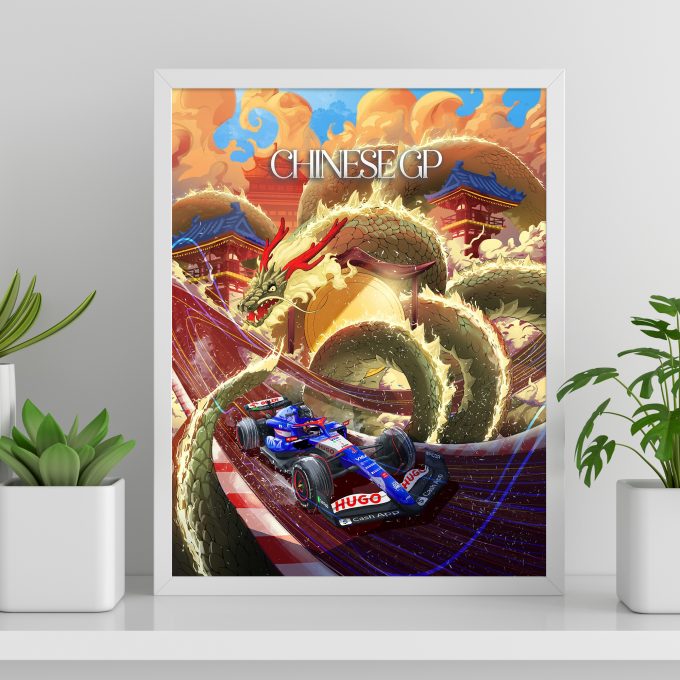 China 2024 Racing Bulls F1 Poster