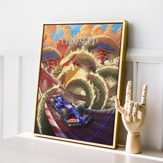 China 2024 Racing Bulls F1 Poster