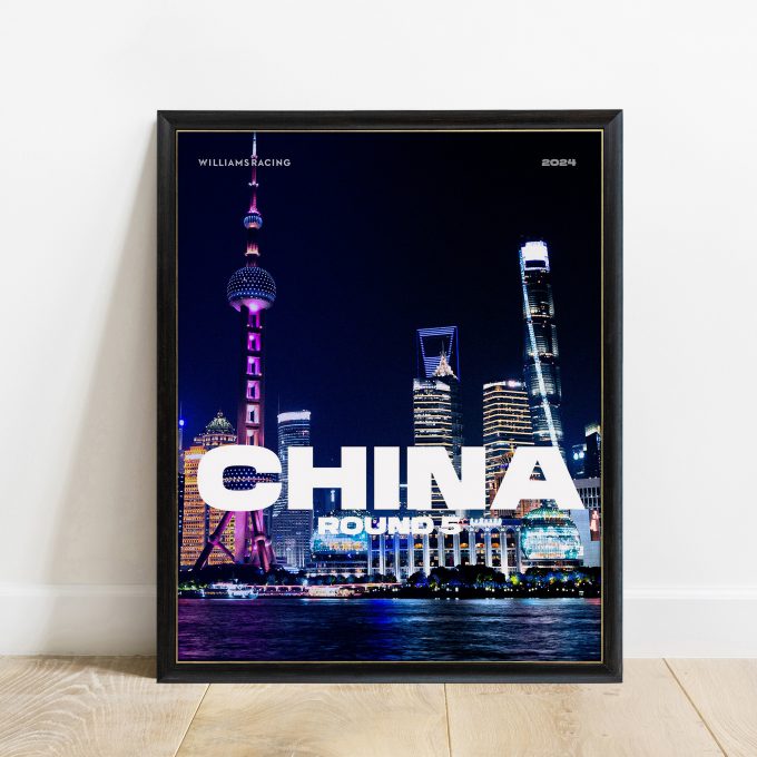China 2024 Williams F1 Poster