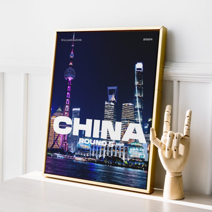 China 2024 Williams F1 Poster