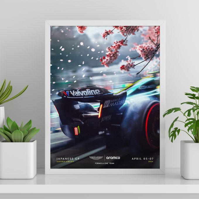 Japan 2024 Aston Martin F1 Poster