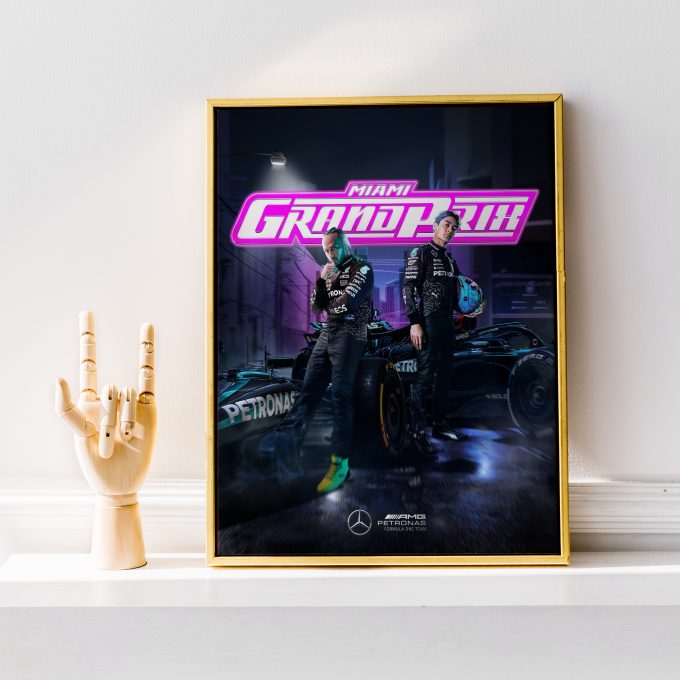 Miami 2024 Haas F1 Poster