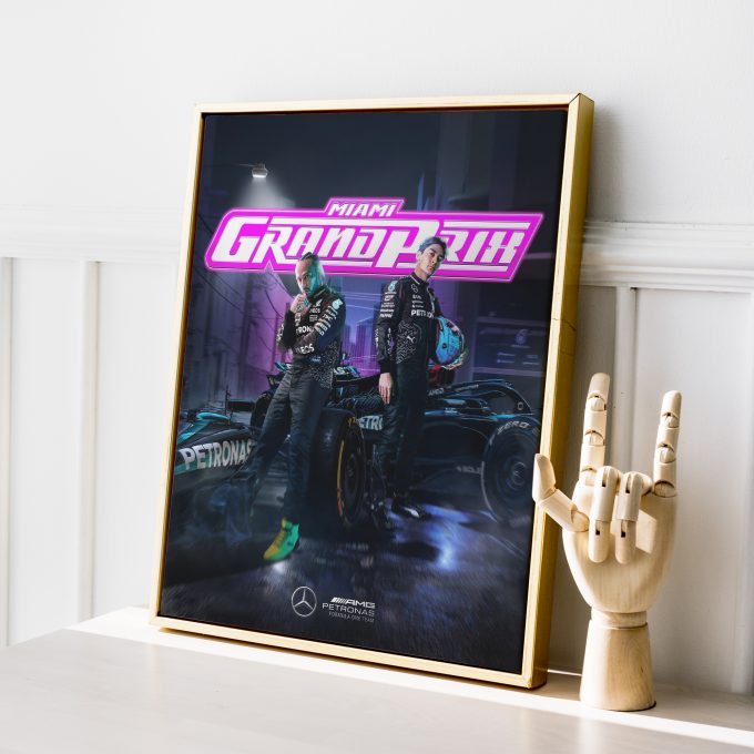 Miami 2024 Haas F1 Poster
