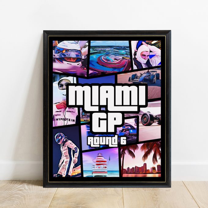 Miami 2024 Williams F1 Poster