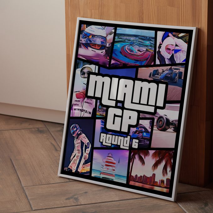 Miami 2024 Williams F1 Poster