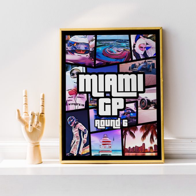 Miami 2024 Williams F1 Poster
