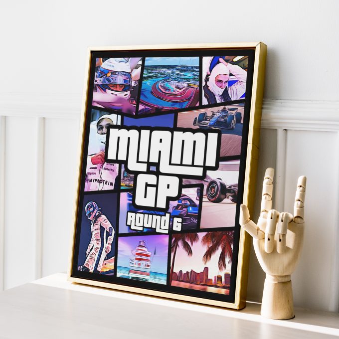Miami 2024 Williams F1 Poster