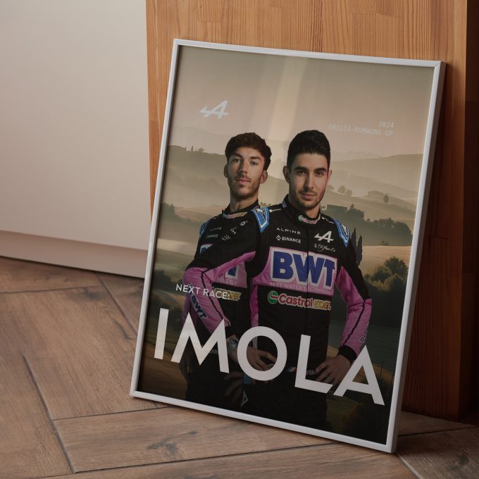 Emilia Romagna 2024 Alpine F1 Poster