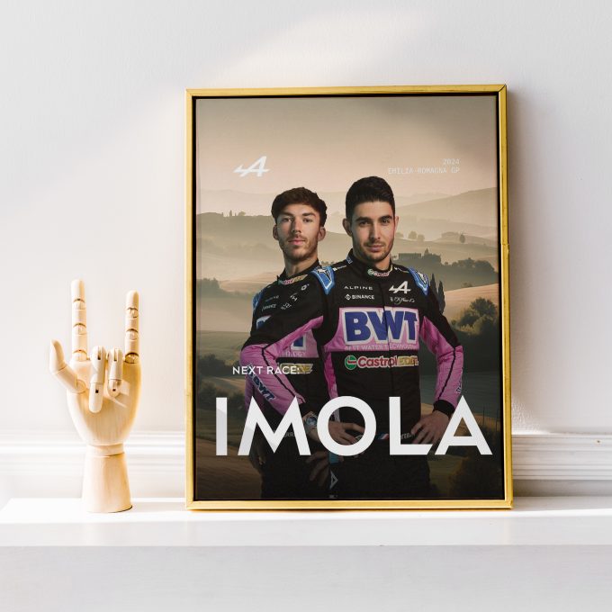 Emilia Romagna 2024 Alpine F1 Poster
