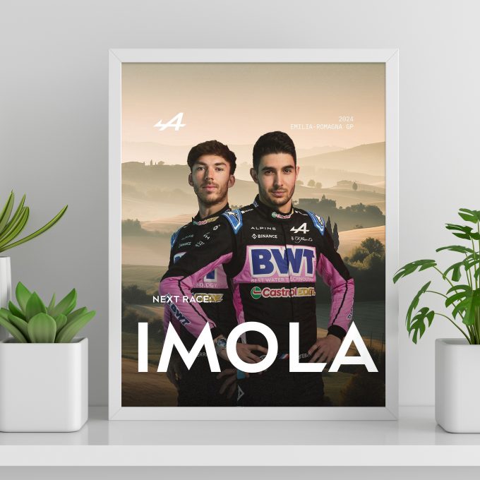Emilia Romagna 2024 Alpine F1 Poster
