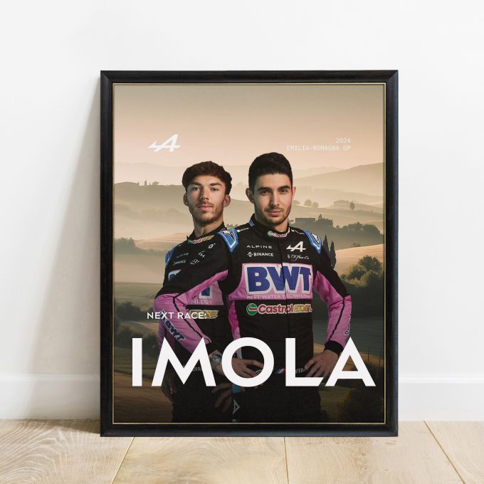 Emilia Romagna 2024 Alpine F1 Poster