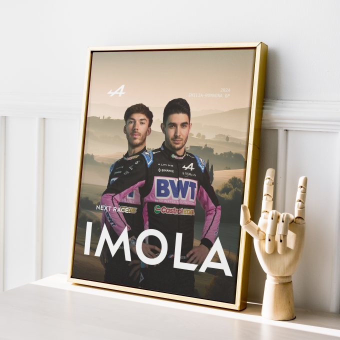 Emilia Romagna 2024 Alpine F1 Poster