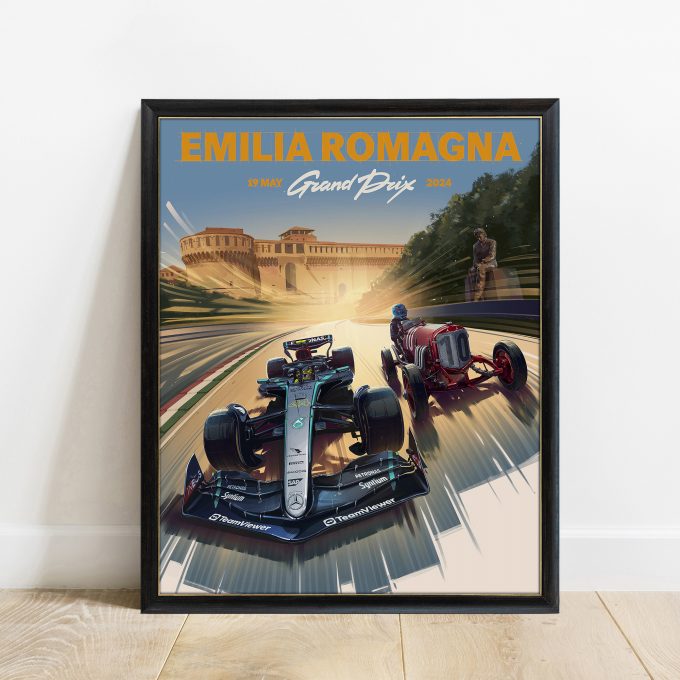 Emilia Romagna 2024 Mercedes F1 Poster