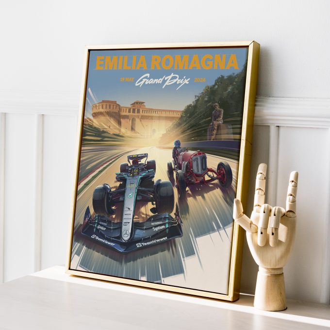 Emilia Romagna 2024 Mercedes F1 Poster