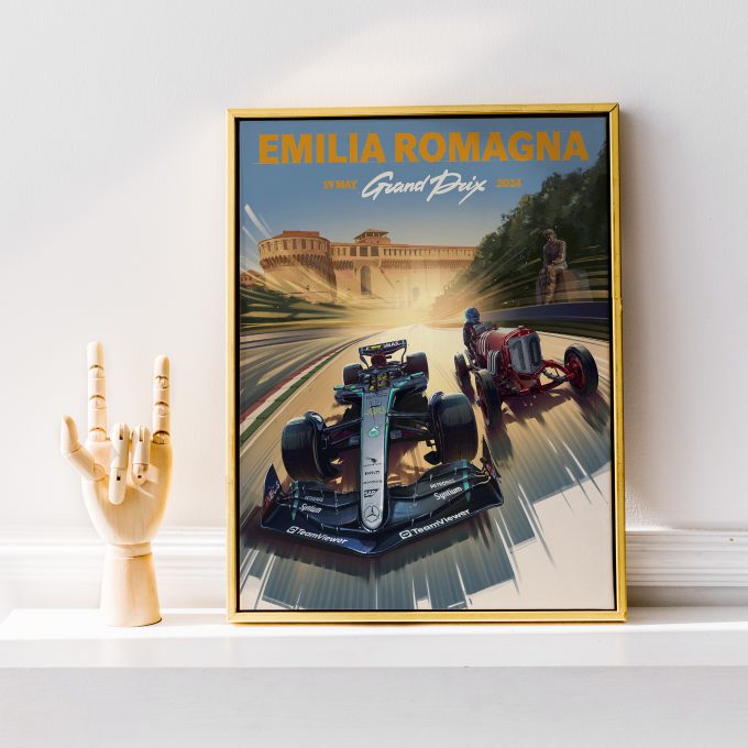Emilia Romagna 2024 Mercedes F1 Poster